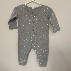 Quincy Mae Gray Starry Kids Footie